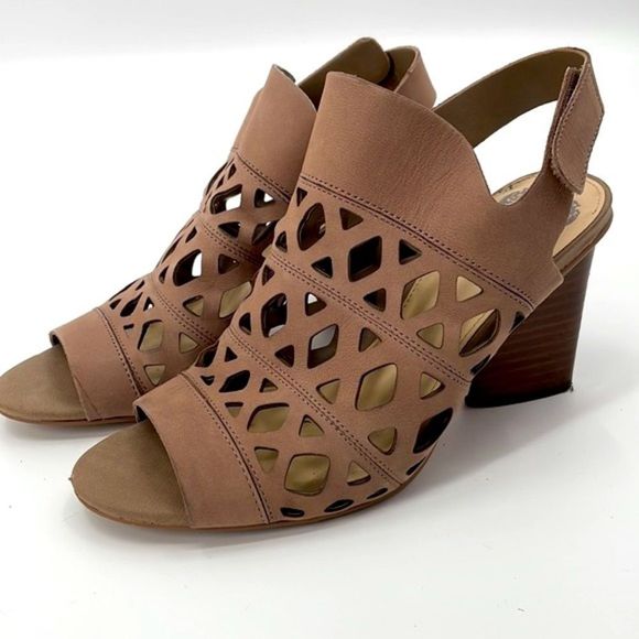 Vince Camuto Cutout Nubuck Sandals- Deverly - Picture 9 of 9